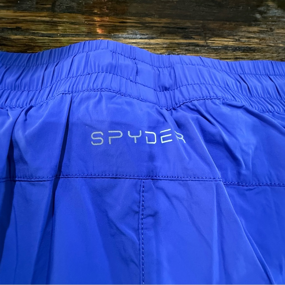 Spyder NWT XL Women's Perennial Blue Shorts Exercise Workout - Picture 3 of 16